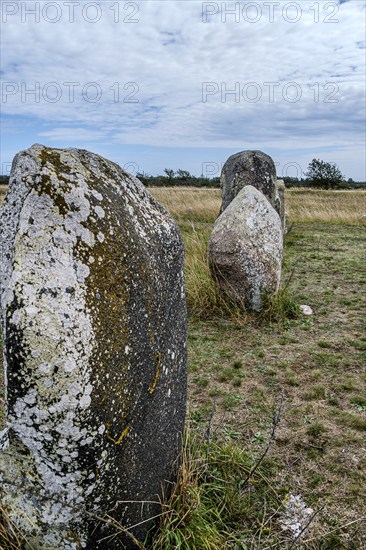 Stone setting at the cemetery of Gettlinge (Gettlinge gravfält), which was used from the Late