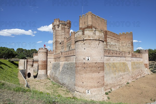Castillo de La Mota, medieval castle and fortress in Medina del Campo, province of Valladolid,