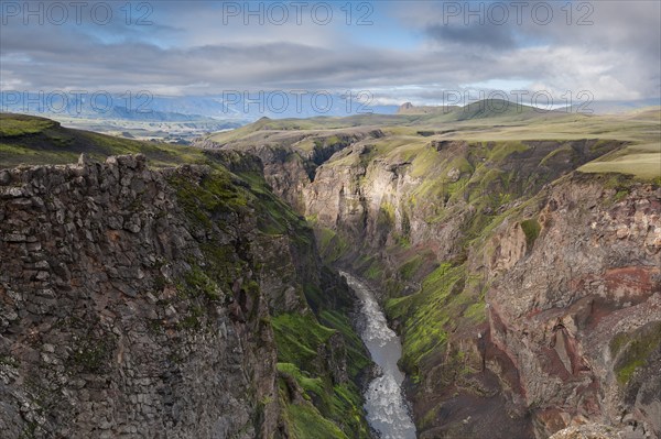 Markarfljótsgljúfur, Markarfljót Canyon near Emstrur, Laugavegur, Icelandic Highlands, Iceland,