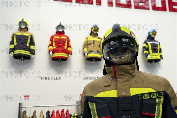 Personal protective equipment, clothing for firefighters, Interschutz 2022 trade fair in Hanover,