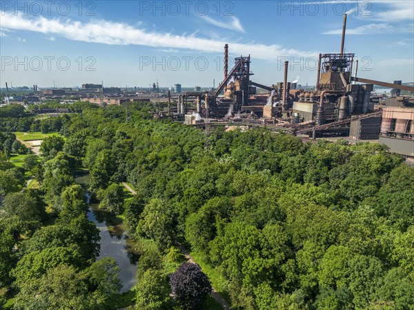 The Volkspark Schwelgern in Duisburg Marxloh, from 1925, municipal park donated by August Thyssen,
