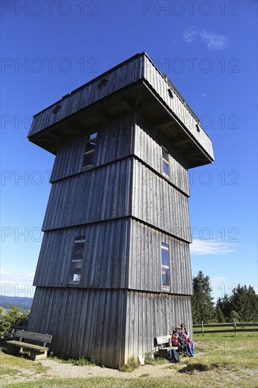 The Hauchenberg in the Allgäu with the Alpkönigblick viewing tower