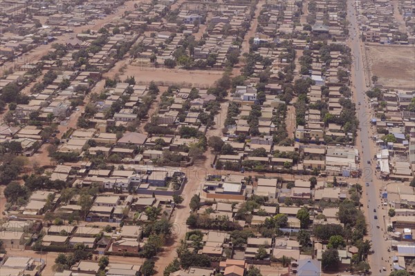 Aerial view of Ouagadougou, 04.03.2024. Photographed on behalf of the Federal Ministry for Economic