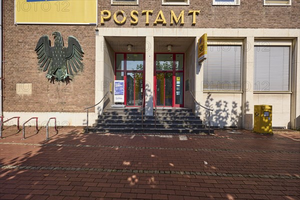 Entrance to the Wesel post office at Berliner-Tor-Platz in Wesel, Lower Rhine, Wesel district,