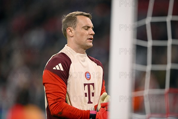 Goalkeeper Manuel Neuer FC Bayern Munich FCB (01) pensive, Champions League, Allianz Arena, Munich,