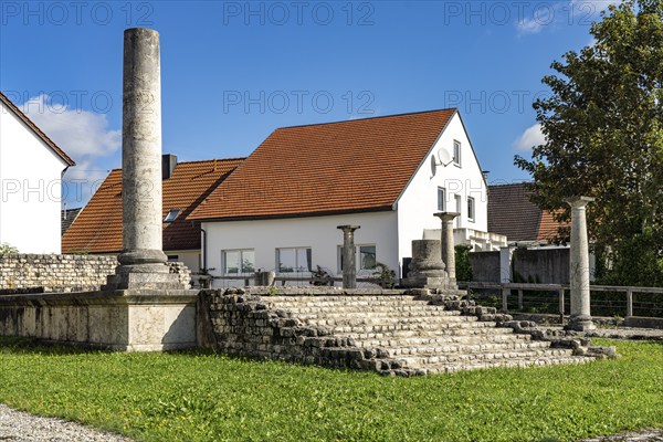 The Roman Temple of Apollo Grannus in Faimingen near Lauingen, Bavaria, Germany, Europe