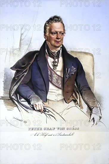Peter Goess (1774-1846), Count, Knight of the Fleece, Lord Chamberlain, Historical, digitally