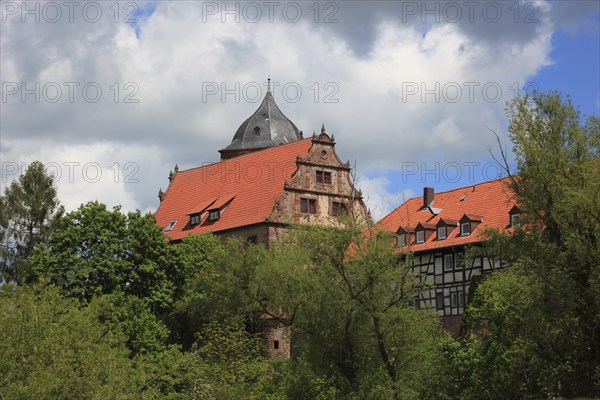 Vorderburg, Schlitz, small town in the east of the Vogelsberg district in central Hesse, Hesse,
