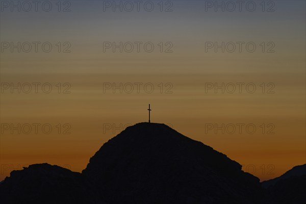 Sunrise, Western Wengenkopf, 2235m, Allgäu Alps, Allgäu, Bavaria, Germany, Europe