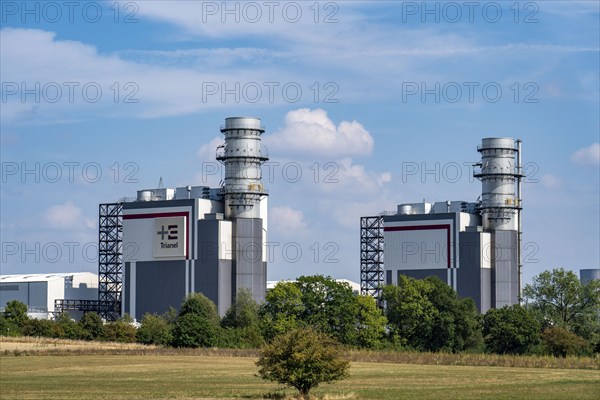 Trianel Hamm-Uentrop combined-cycle gas and steam power plant, two power plant units, each with an