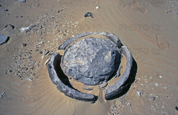 Silicified marble sphere, Libyan Desert, Egypt, Africa