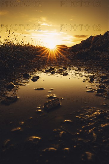 Sunrise hiking tour on the Säuling in the Allgäu in Bavaria, Germany, Europe