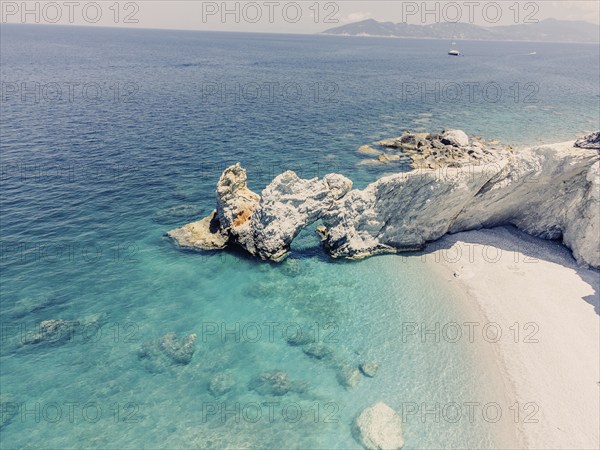 Greek island Skiathos with the beautiful beach called Lalaria, Greece, Europe