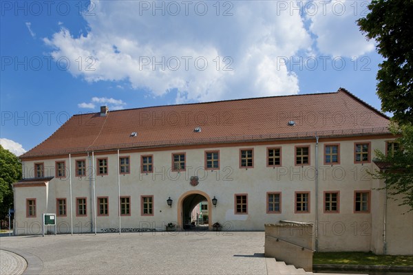Finsterwalde Castle is a Renaissance complex in the Brandenburg town of Finsterwalde. The building