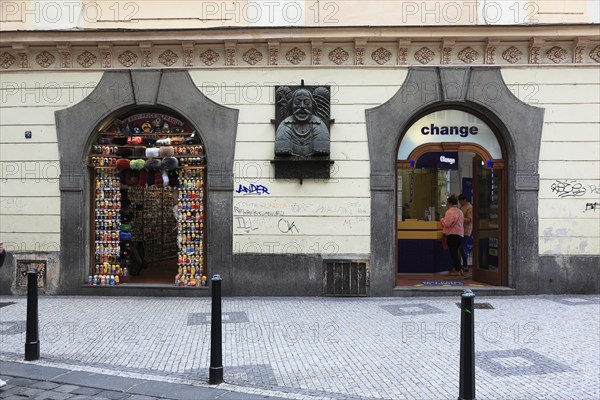 Czech Republic, Prague, Souvenir shop and exchange office, Change in the old town centre, Europe
