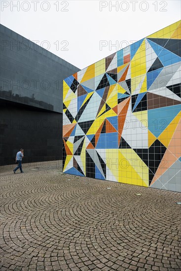 Kunstsammlung North Rhine-Westphalia, K20, tile mosaic by Sara Morris, Düsseldorf, North