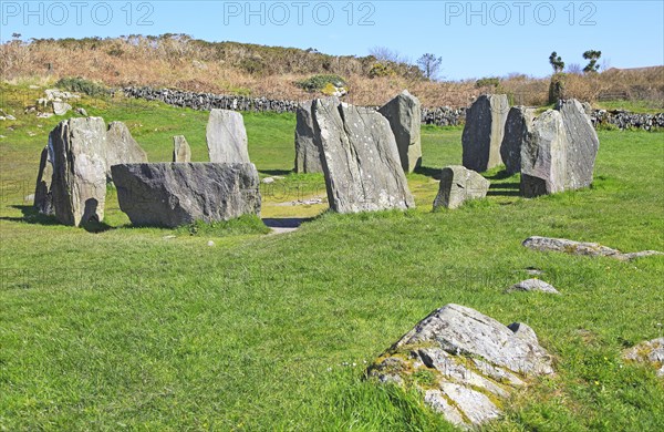 Drombeg stone circle, County Cork, Ireland, Irish Republic, Europe