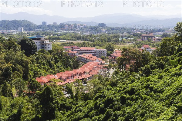 A small city surrounded by jungle. Malaysia