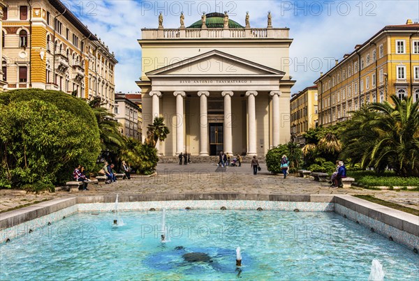 Canale Grande canal ends at the square in front of the church of Sant'Antonio Taumaturgo, in the
