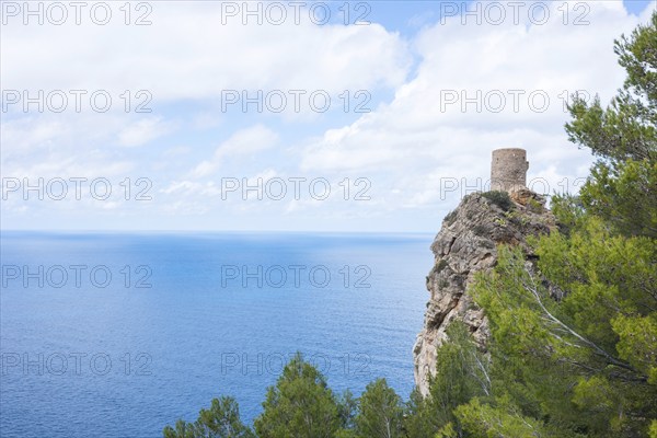 Torre des Verger, also Torre del Verger, Torre de ses Ànimes, old watchtower, lookout tower on a