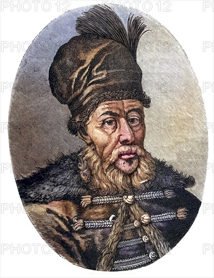 Matthias, Mateiu, Basarab, enlightened ruler of Wallachia 1633-1654, Historical, digitally restored