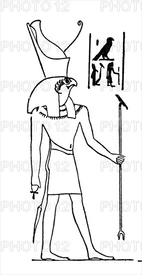 Horus, Horos, Hor, a major god in the early mythology of Ancient Egypt, god of the sky, the world,