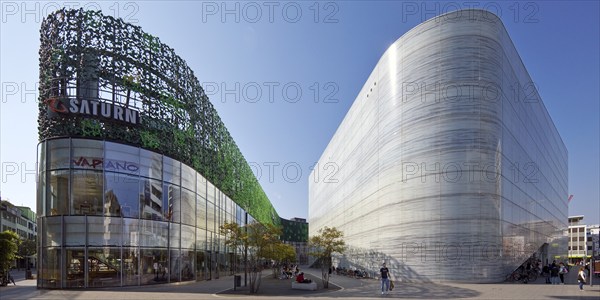 The Forum Mittelrhein shopping centre and the Forum Confluentes with the Mittelrhein Museum,