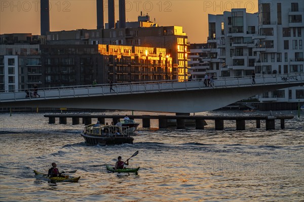 Residential buildings, apartment buildings, condominiums, at the harbour, Havneholmen and