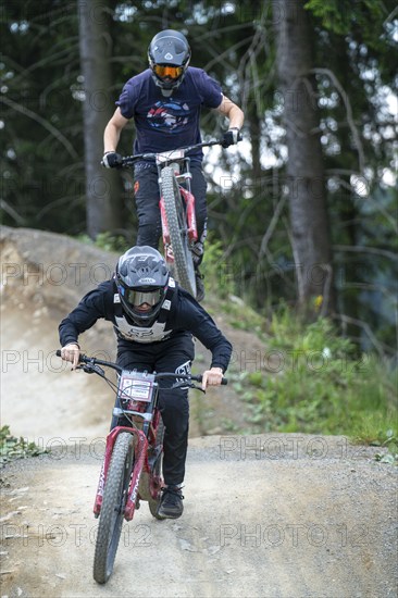Bikepark Winterberg, on the Kappe mountain, 11 mountain bike downhill trails, in all levels of
