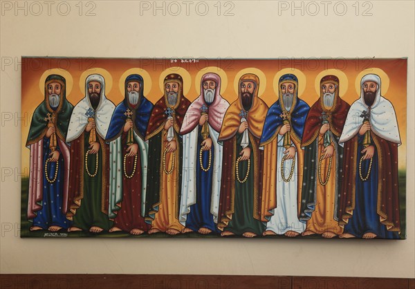 Tigray region, Aksum, pictures in the muesum of the stele park of Axum, Ethiopia, Africa