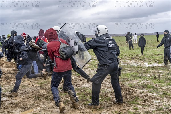 Violent clashes between thousands of demonstrators and the police, after a demonstration against