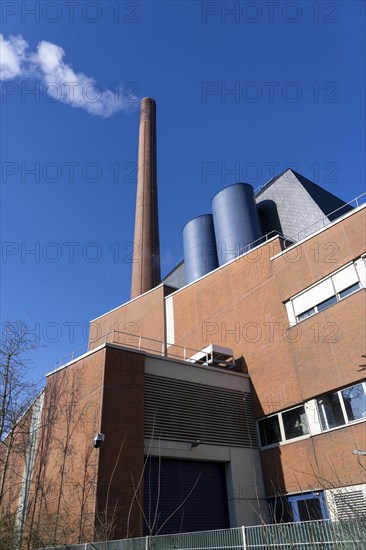 The Igony heating plant in Essen-Rüttenscheid, a district heating plant fuelled by natural gas,