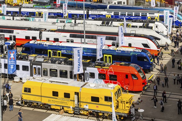 InnoTrans 2024. international trade fair for railway and transport technology. Open-air site with