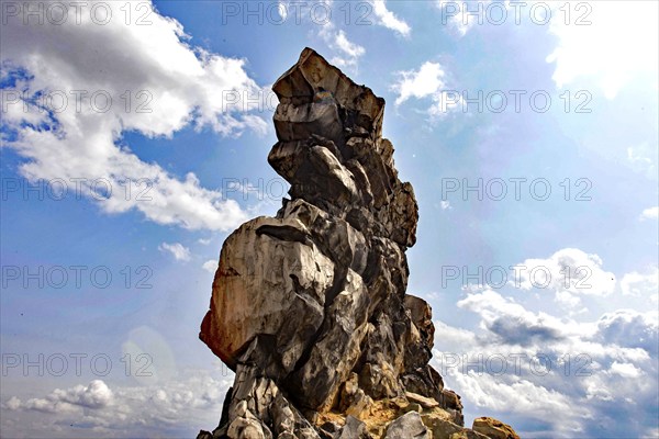 The Devil's Wall. The most striking part of the Devil's Wall is located from Weddersleben to