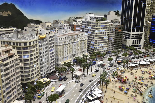 Rio de Janeiro with Copacabana in Miniatur Wunderland Hamburg, Germany, Europe