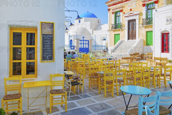 Chora central square, Chora, Serifos Island, Cyclades Islands, Greece, Europe