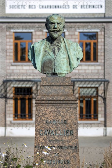 Buste of Camille Cavallier, French industrialist and founder of the Société des Charbonnages de