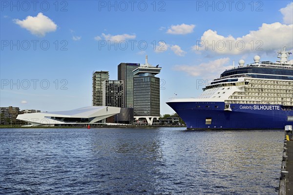 EYE Film Instituut Nederland, eye Filmmuseum cultural centre, A'DAM Tower and A'DAM lookout, in the