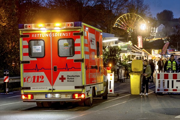Ambulance, ambulance service, emergency doctor on duty, German Red Cross, on call at Kalter Markt