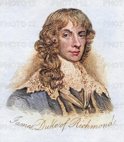 James Stuart 1st Duke of Richmond and 4th Duke of Lennox 1612 1655 Royalist from the book Crabbs