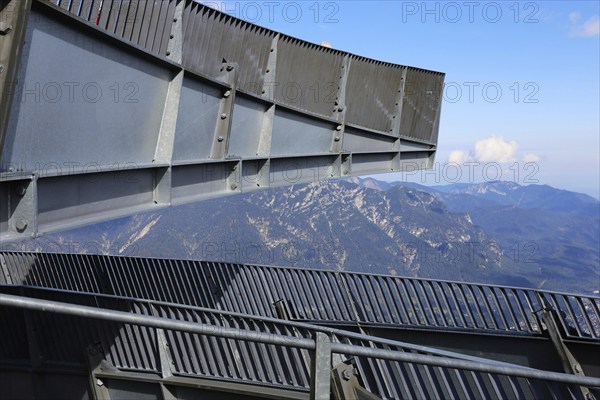 The AlpspiX viewing platform at the Alpspitze mountain station, Garmisch-Partenkirchen
