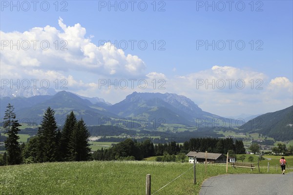 View of Kössen, Tyrol, Austria, Europe