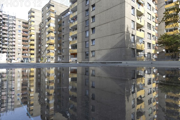 Renovation of numerous rental flats after several apartment buildings fell into disrepair due to