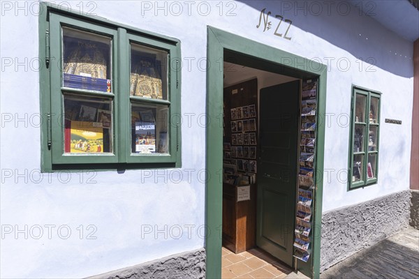 Franz Kafka House, Golden Lane, Prague, Bohemia, Czech Republic, Europe