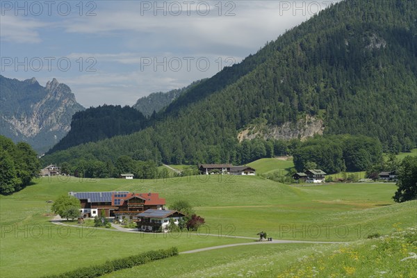 View of the Sleeping Witch, mountain, Berchtesgaden Alps, Berchtesgaden, National Park, Alps,