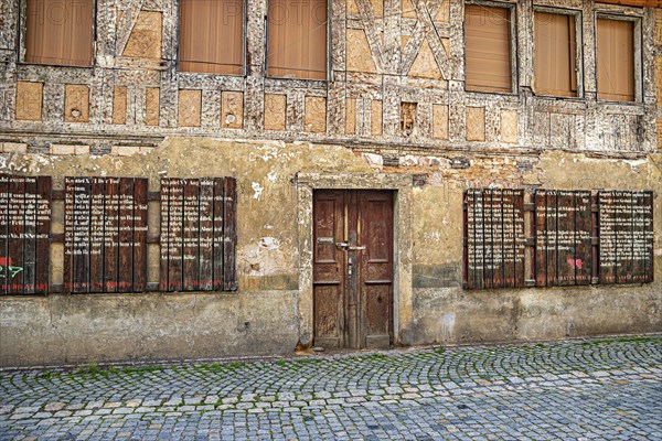 Stiftsgasse in Rudolstadt, Thuringia, Germany, Europe
