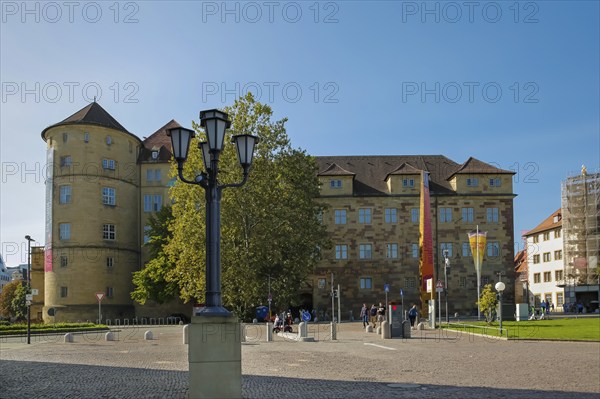 Old Palace Stuttgart, former moated palace, princely residence, 14th century seat of the Counts of