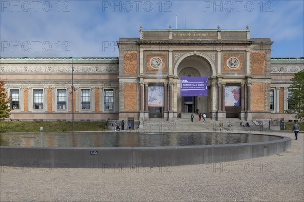 Entrance, State Museum of Art, Statens Museum for Ku, SMK, National Gallery, Copenhagen, Island of