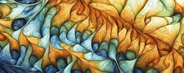 Abstract illustration of fractal patterns found in nature representing the application of