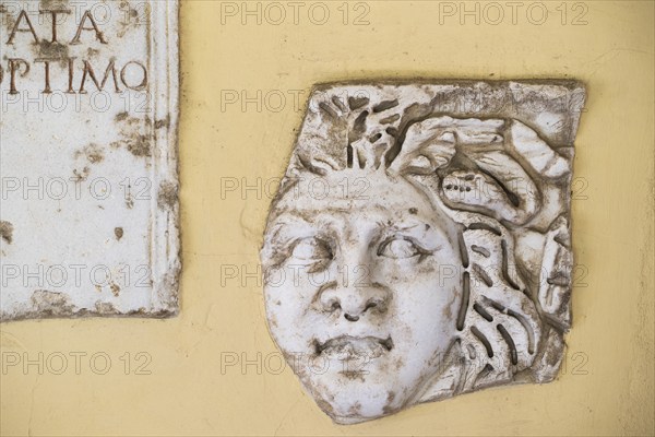 Fragment of a frieze with mask, Städtisches Lapidarium, City of Stuttgart, Baden-Württemberg,